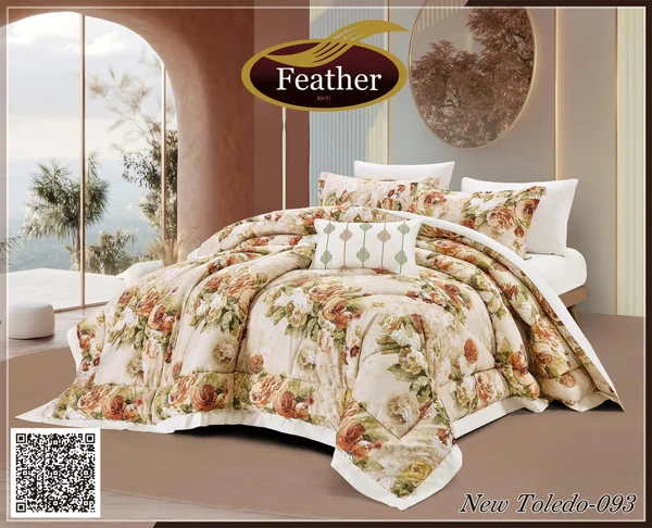 New Toledo Quilt | Summer | Pure Cotton | Twin Size | 4-Piece Set New toledo-093 thumbnail 1