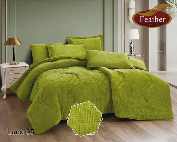 لحاف لونا الشتوي | مخمل من الجهتين | 6 قطع  Luna-04-690030101221