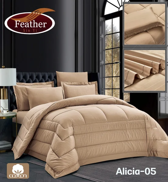 Alicia Plain Quilt, 100% Cotton | Twin Size | 4 Pieces thumbnail 1