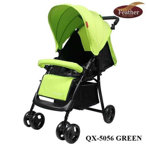 عربة أطفال من ماركة فذر مصنوعة من الفولاذ الحلزوني قابل للطي وأمن للطفل-5056