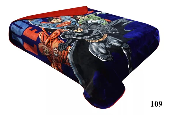 بطانية طبقة واحدة شخصيات دزني من الداخل فرو ناعم قياس 220*160سم- 109