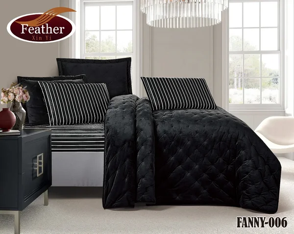 .. لحاف فاني | مخمل من الجهتين |  6 قطع Fanny-006