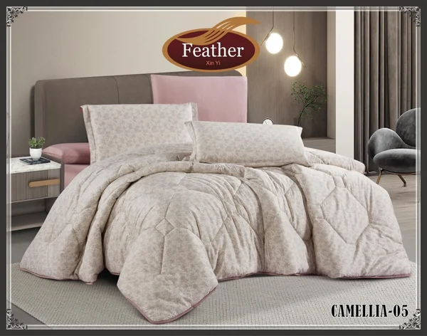 Camellia Floral Quilt | Summer | Pure Cotton | Queen | 4-Piece Set CAMELLIA-05