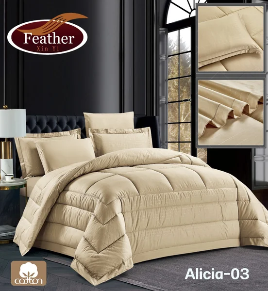 Alicia Plain Quilt, 100% Cotton | Twin Size | 4 Pieces Alicia-03 thumbnail 1