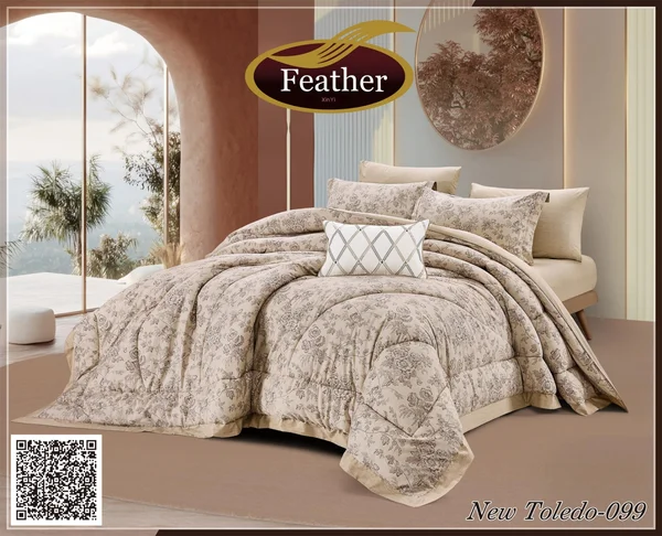 New Toledo Quilt | Summer | Pure Cotton | Twin Size | 4-Piece Set New toledo-099 thumbnail 1