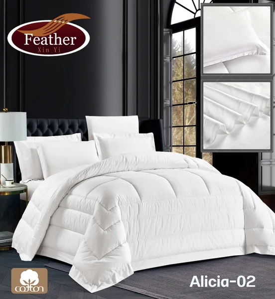 Alicia Plain Quilt, 100% Cotton | Twin Size | 4 Pieces thumbnail 1