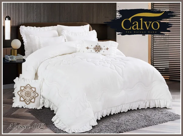 لحاف أليسا |  دانتيل | كينج سايز  | 8 قطع Alyssa-02