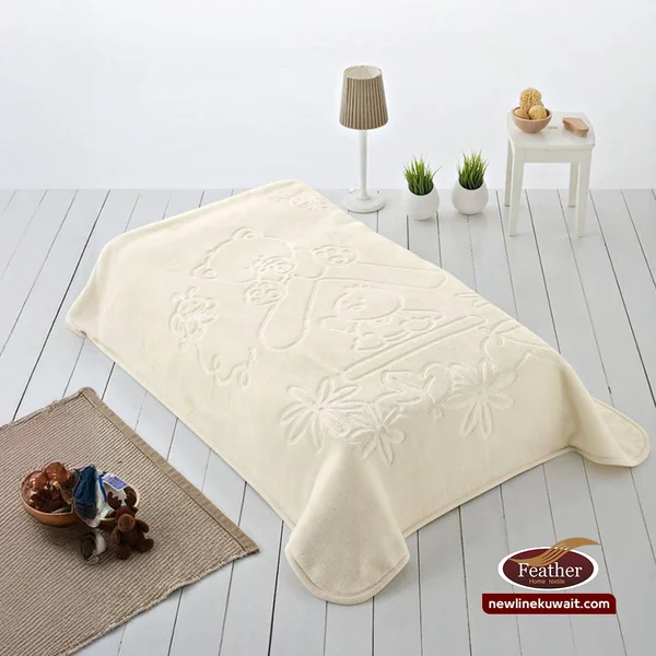 قياس 140*110 -بطانية بيبي صوف ناعم ضد الحساسية والشحنات الكهربائية