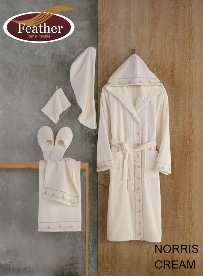 Turkish lace robe set | 7 pieces, cotton, free size 4