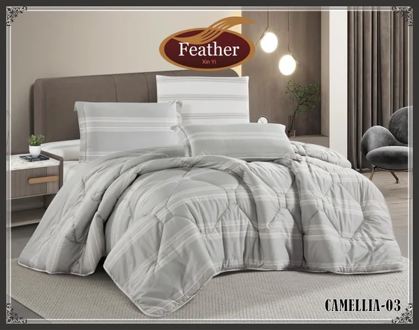 Camellia Floral Quilt | Summer | Pure Cotton | Queen | 4-Piece Set CAMELLIA-03