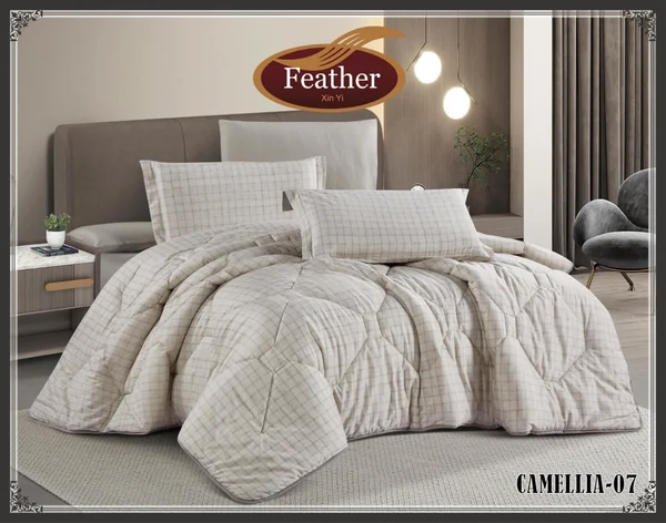 Camellia Floral Quilt | Summer | Pure Cotton | Queen | 4-Piece Set CAMELLIA-07