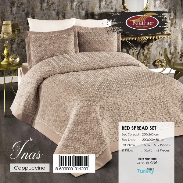 مفرش ايناس التركي نفرين 6 قطع فندقي قطن %100 inas-02