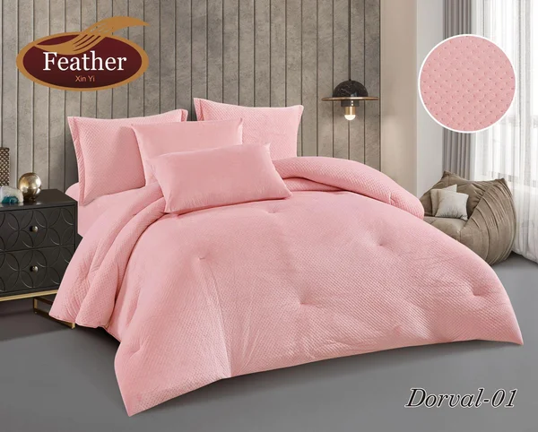 Dorval Winter Quilt | Velvet Inside and Out | 6 Pieces Dorval-01 thumbnail 1