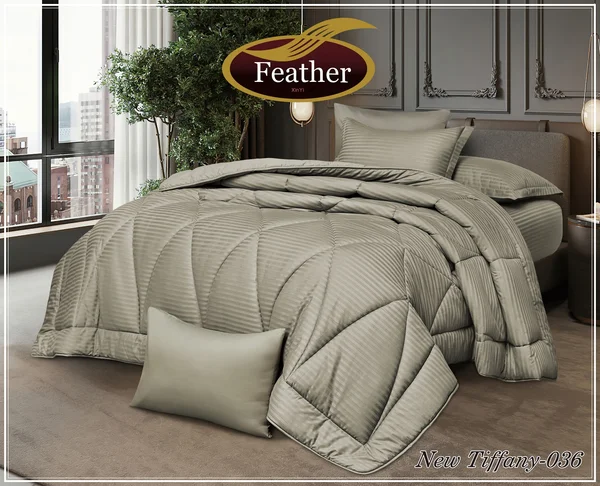 لحاف فندقي من القطن الصافي  100% قياس لشخصين كنج 6 قطع نيو تيفاني-New Tiffany-36 thumbnail 1