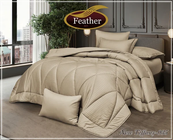 لحاف فندقي من القطن الصافي  100% قياس لشخصين كنج 6 قطع نيو تيفاني-New Tiffany-35 thumbnail 1