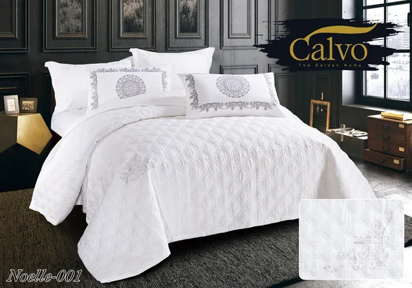 مفرش نويلا  نفرين 6 قطع فندقي قطن %100 Noelle-01