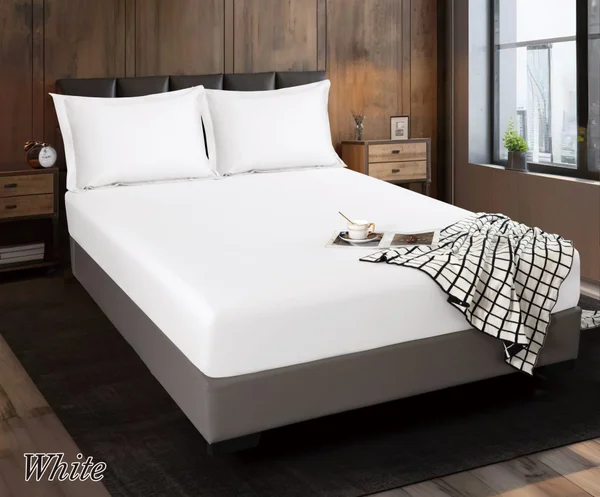 شرشف سادة لنفرين 3 قطع - و مفرد ونص ومفرد 2 قطعة 300 خيط