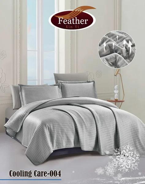 مفرش كولين كير البارد 6 قطع سادة لنفرين COOLING CARE-004