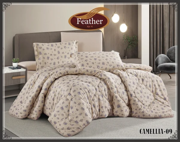 Camellia Floral Quilt | Summer | Pure Cotton | Queen | 4-Piece Set CAMELLIA-09