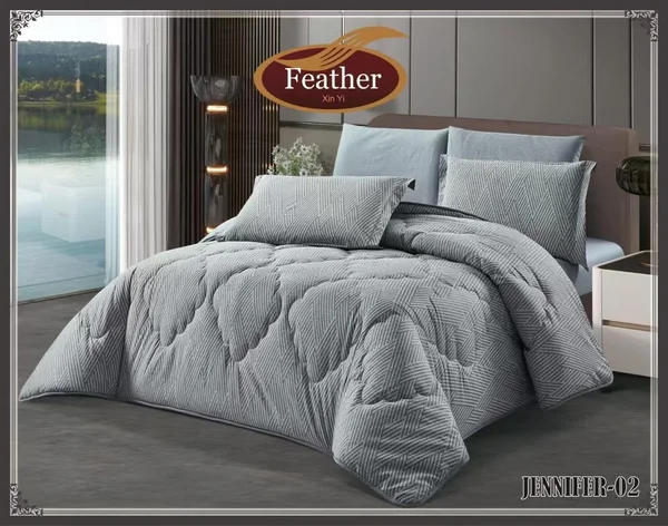 لحاف جينيفر الفندقي قطن 100٪؜ كينج سايز 6 قطع - JENNIFER-02