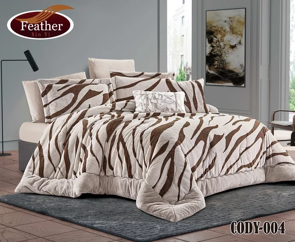 ❄️ CODY Winter Quilt - Double-Sided Faux Fur | 8-Piece Double Size 🛏️ - CODY 04