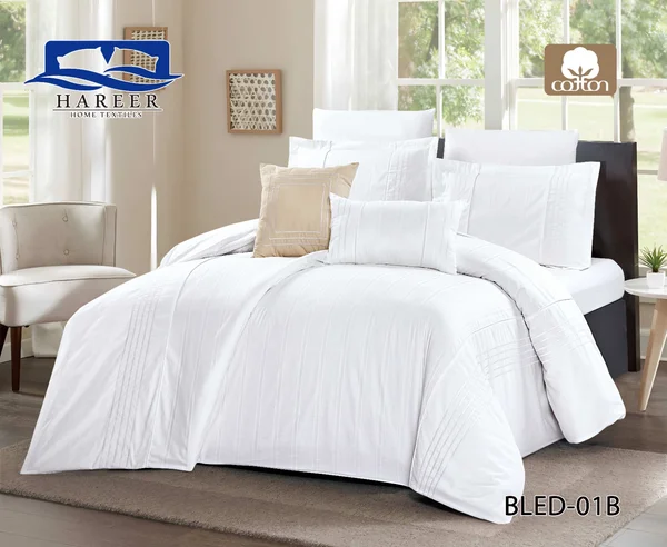 Bled Quilt Set with 100% Cotton Filling, Twin Size, 5 Pieces - Bled-01