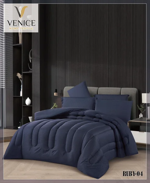 Ruby Summer King Size Quilt Set, 6 Pieces - Ruby-04