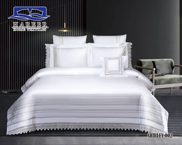لحاف شيرلي نظام تلبيس مع حشوة قطن ١٠٠٪؜ كينج سايز ٩ قطع - Shirley-02