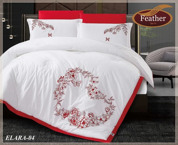 لحاف ايلار  الفندقي من القطن الصافي  100% قياس شخصين | 6 قطع -Elara-04 thumbnail 1