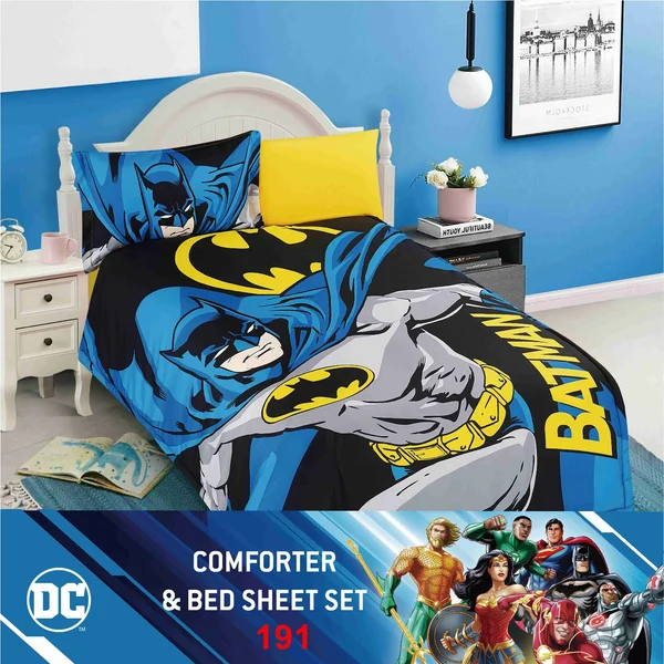 لحاف أطفال صيفي ديزني الأصلي بشخصيات كرتونية مميزة خام صيفية ناعمة يتكون من 4 قطع- 191 thumbnail 1