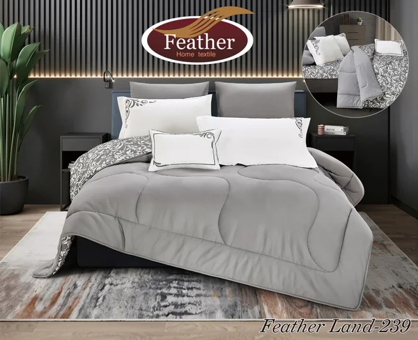 لحاف فذر لاند الفندقي خامة قطن 100 % مقاس شخصين من 7 قطع-Feather land239 thumbnail 1