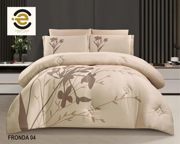 Fronda Summer King Size Quilt Set, 6 Pieces - Fronda-04