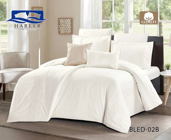 Bled Quilt Set with 100% Cotton Filling, Twin Size, 5 Pieces - Bled-02