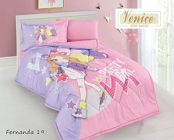 طقم لحاف فرناندا للأطفال | ماركة Venice | ٤ قطع - Fernanda-19