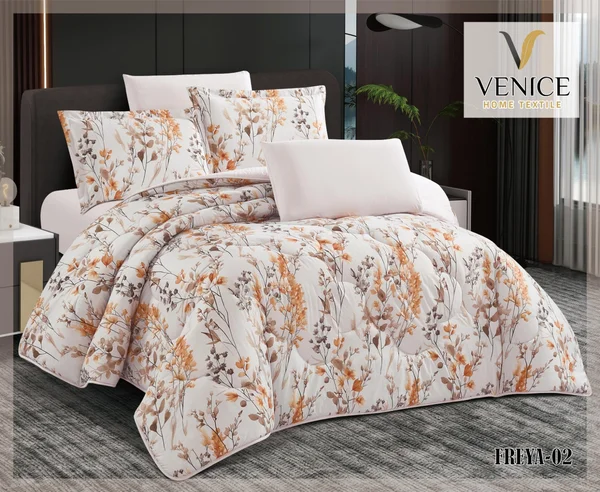 Freya Floral Quilt | For One Person, 4 Pieces - Freya-02 thumbnail 1