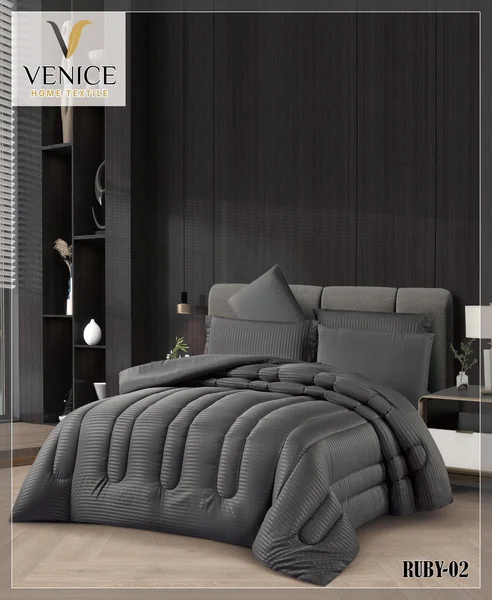 Ruby Summer King Size Quilt Set, 6 Pieces - Ruby-02