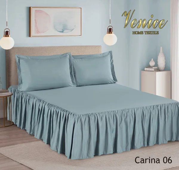 شرشف كارينا كشكش | ماركة Venice | طقم قطعتين نفر ونص - Carina-01