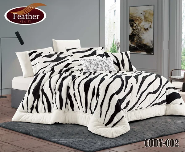 ❄️ CODY Winter Quilt - Double-Sided Faux Fur | 8-Piece Double Size 🛏️ - CODY 02