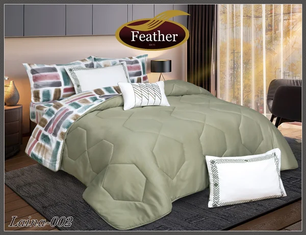 Laina 100% Cotton Queen Size 6-Piece Quilt Set - Laina-02