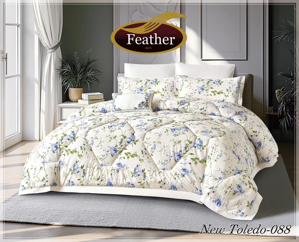 لحاف نيو توليدو نفرين 7 قطع فندقي قطن %100   New toledo-088 thumbnail 1