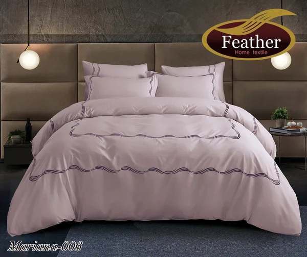 Mariana Embroidered Duvet Cover | 100% Cotton, Double Size, 6 Pieces - Mariana-06