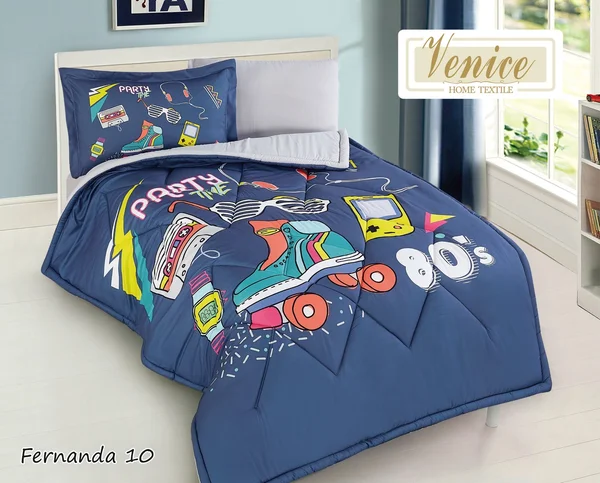 طقم لحاف فرناندا للأطفال | ماركة Venice | ٤ قطع - Fernanda-10