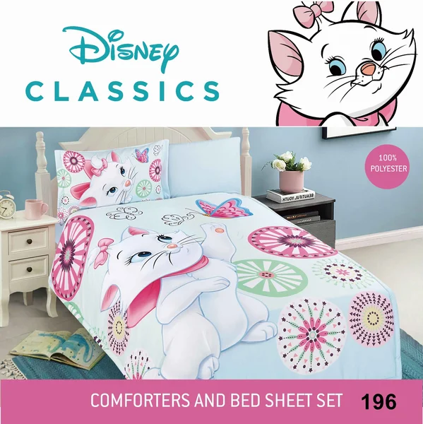 Original Disney Summer Children's Quilt with Unique Cartoon Characters, Soft Summer Fabric, 4-Piece Set - 196 thumbnail 1