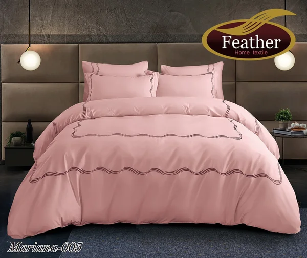 Mariana Embroidered Duvet Cover | 100% Cotton, Double Size, 6 Pieces - Mariana-05