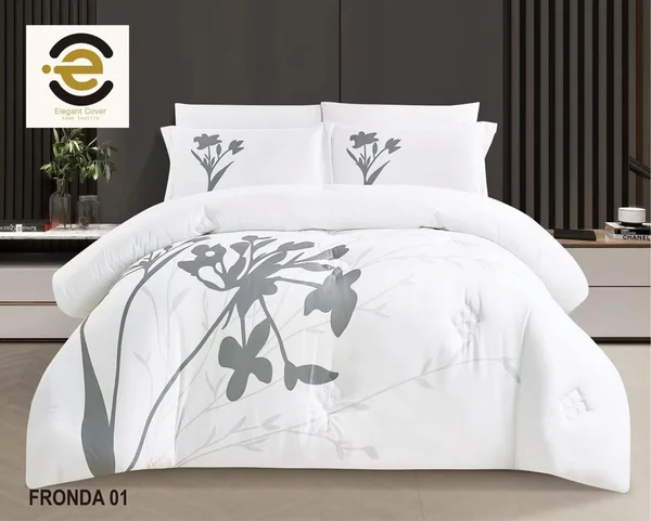 Fronda Summer King Size Quilt Set, 6 Pieces - Fronda-01