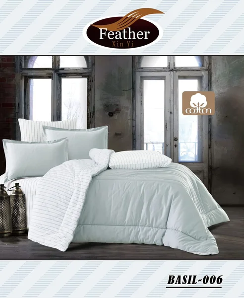 Basil Single Size Quilt, 100% Cotton | Feather Brand | 4 Pieces - BASIL-006