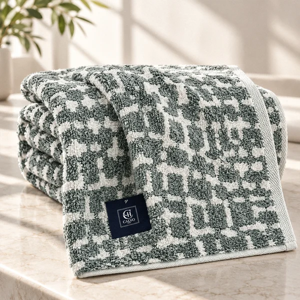 فوطة حمام NOMAD TEXTURE قطن هندي منقوش