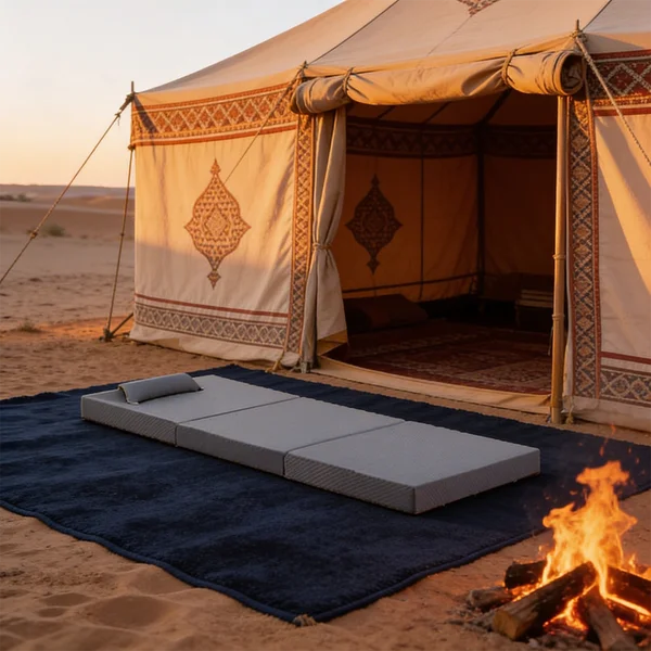 فرشة قابلة للطي بتصميم دقيق وعملي 